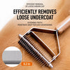 Double-Sided Grooming Rake for Medium & Large Dogs