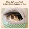 Cozy Semi-Enclosed Round Pet Bed for Cats and Small Dogs