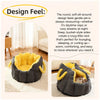Faux Leather Car Pet Carrier for Cats and Small Dogs