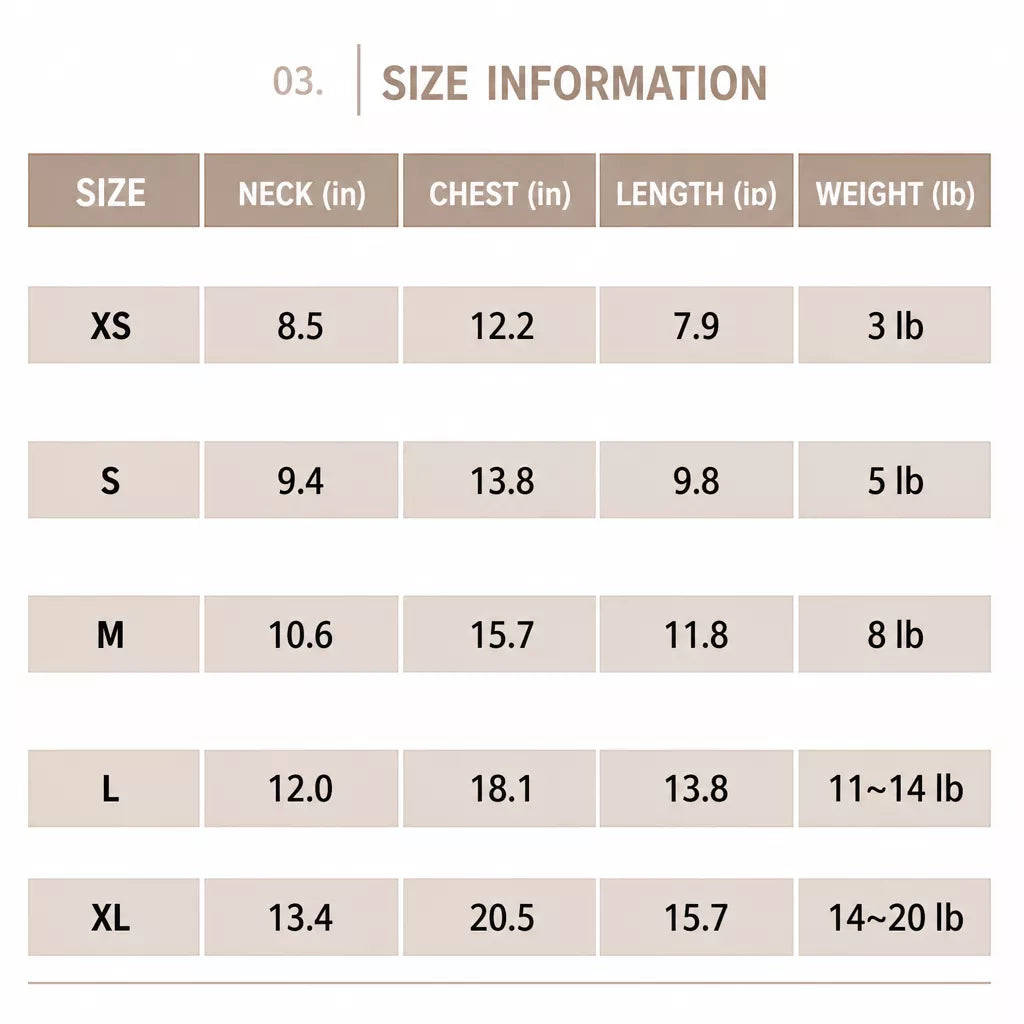 Cotton Pet Vest for Small Dogs