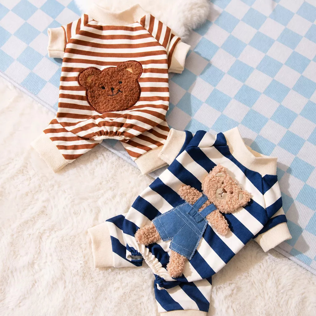 Teddy Bear Four-Leg Pet Outfit for Small Dogs & Cats