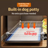 Indoor Iron Dog Crate with Separate Toilet Area