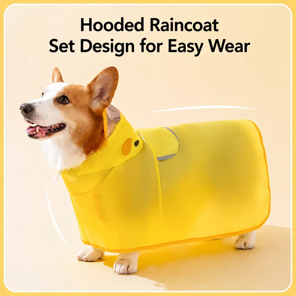 Waterproof Dog Raincoat for Small and Medium Breeds