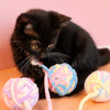 Yarn Ball Cat Toy for Batting and Interactive Play
