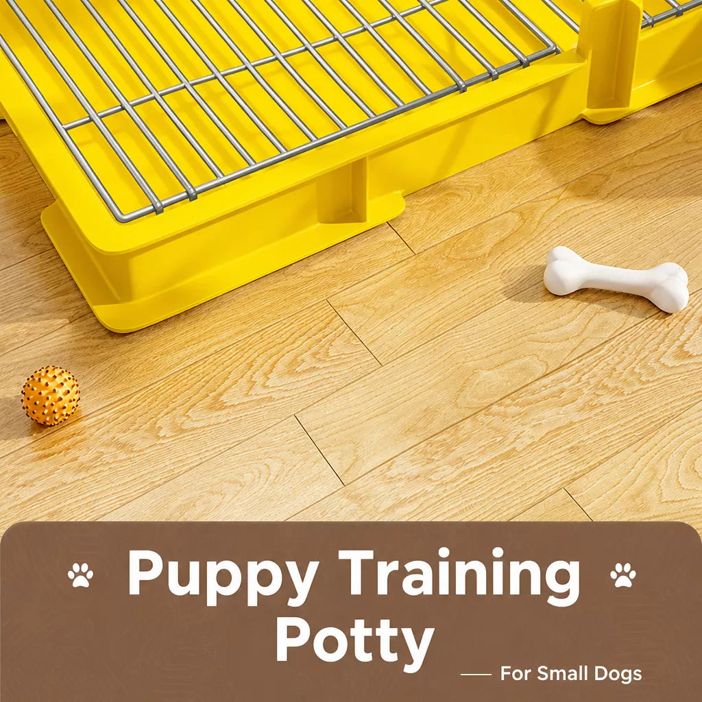 Plastic Dog Potty Tray with Grid Insert