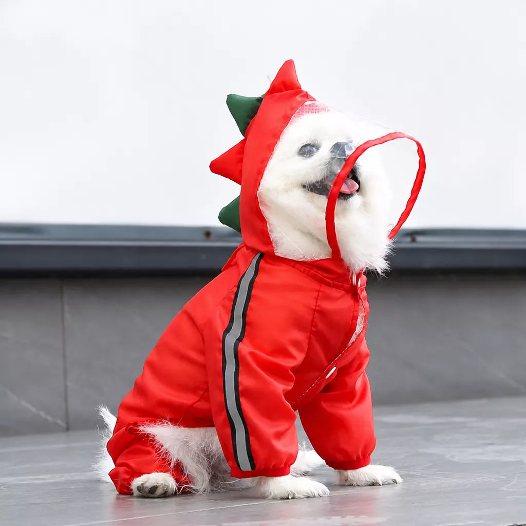 Full-Coverage Four-Leg Waterproof Raincoat for Dogs