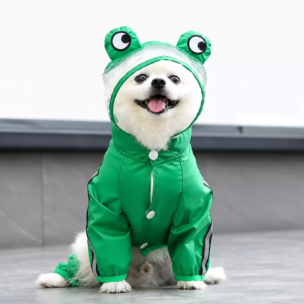 Full-Coverage Four-Leg Waterproof Raincoat for Dogs