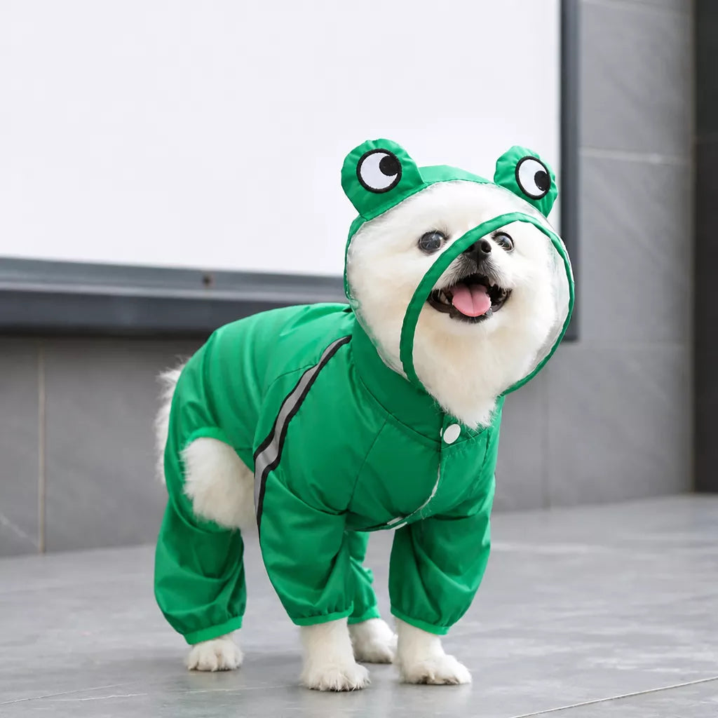 Full-Coverage Four-Leg Waterproof Raincoat for Dogs