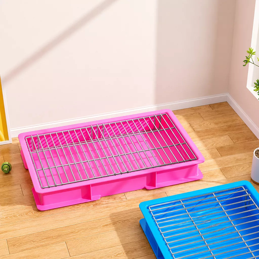 Plastic Dog Potty Tray with Grid Insert