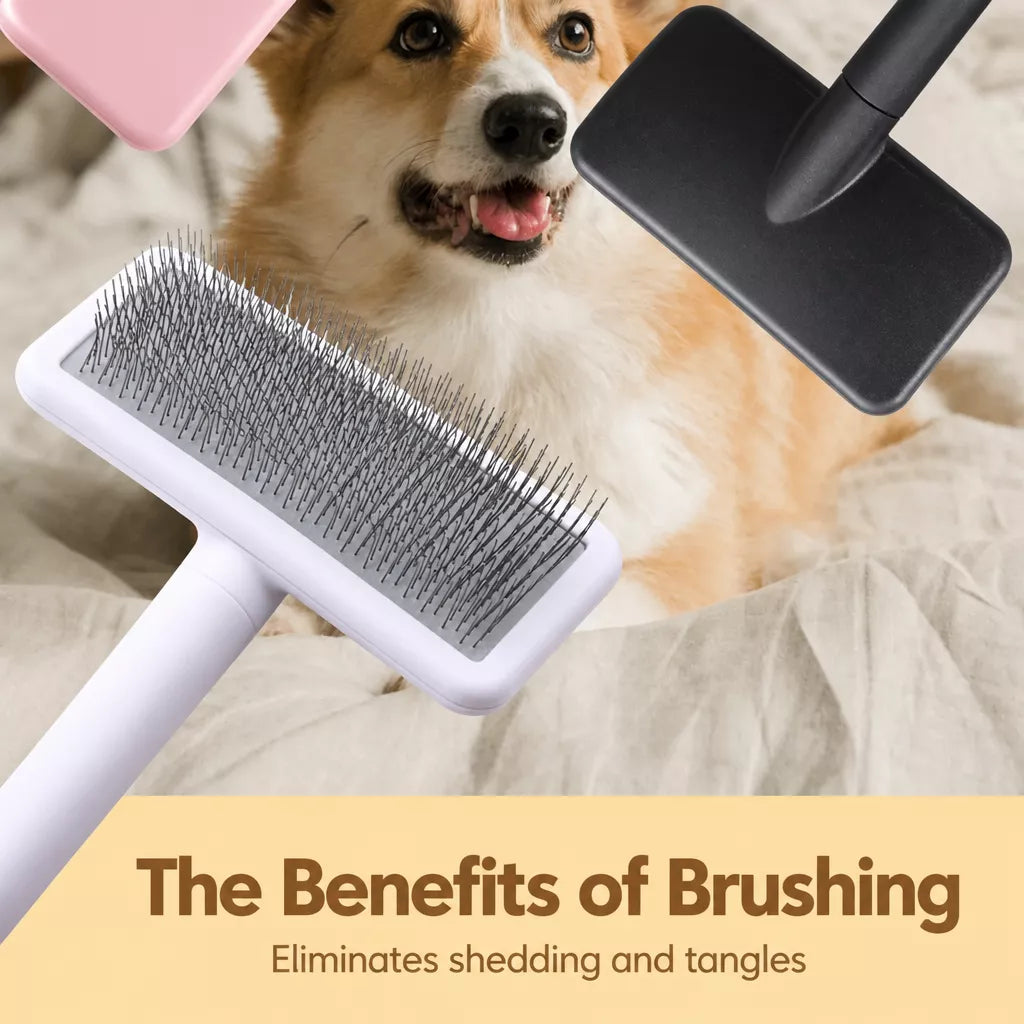 Long-Pin Pet Grooming Comb for Cats, Dogs & Rabbits