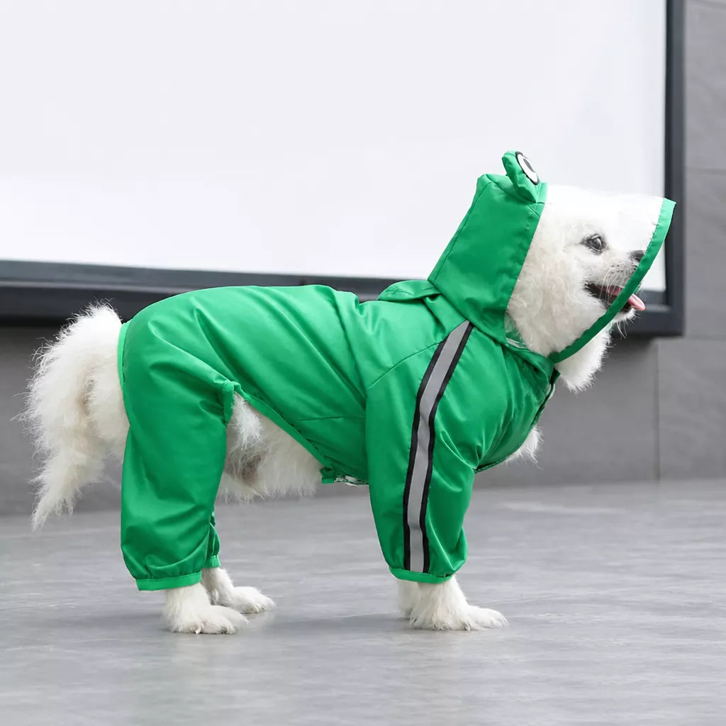 Full-Coverage Four-Leg Waterproof Raincoat for Dogs