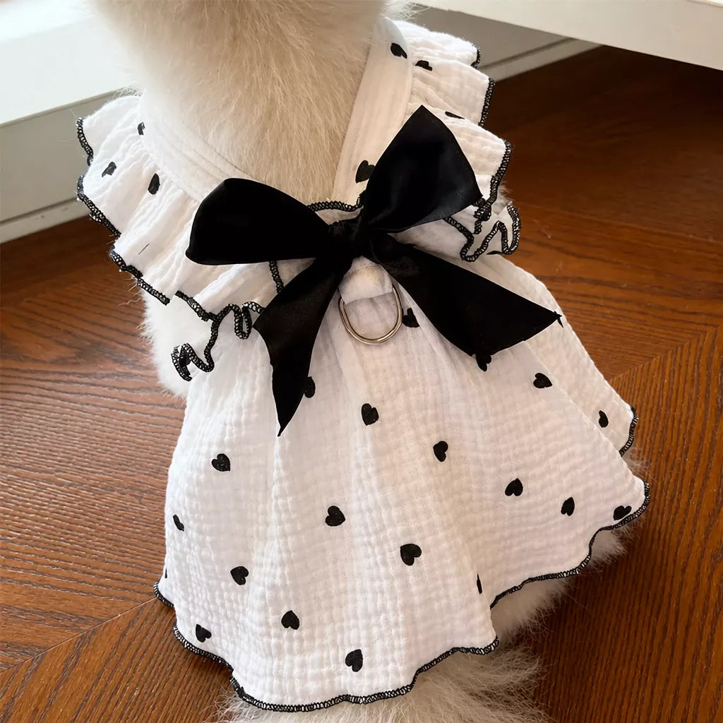 Lightweight Cotton Pet Dress for Small Dogs and Cats