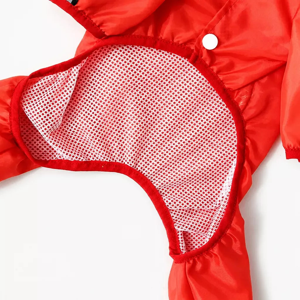 Full-Coverage Four-Leg Waterproof Raincoat for Dogs