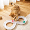 Figure-Eight Track Ball Toy for Cats