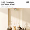 Door-Hanging Automatic Cat Teaser Toy with Retractable Movement