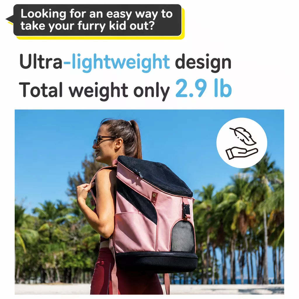 Portable Pet Backpack Carrier for Cats and Dogs