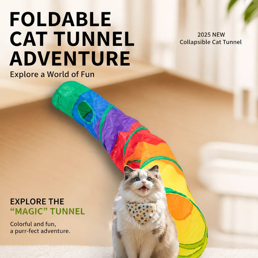 Polyester Cat Play Tunnel for Indoor Exploring