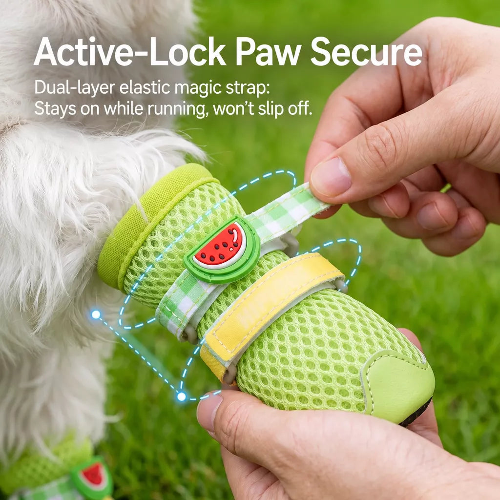 Breathable Soft-Sole Dog Shoes for Outdoor Walks