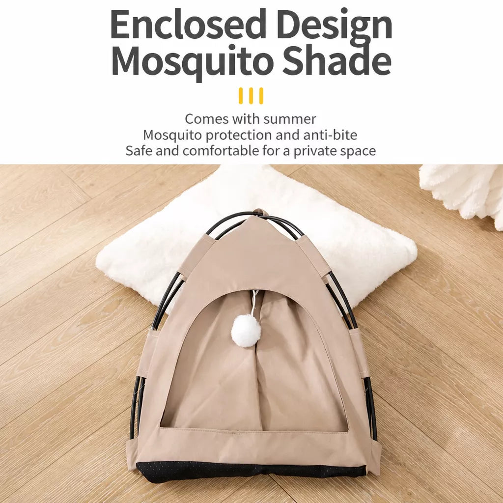 Foldable Indoor Cat Tent Bed