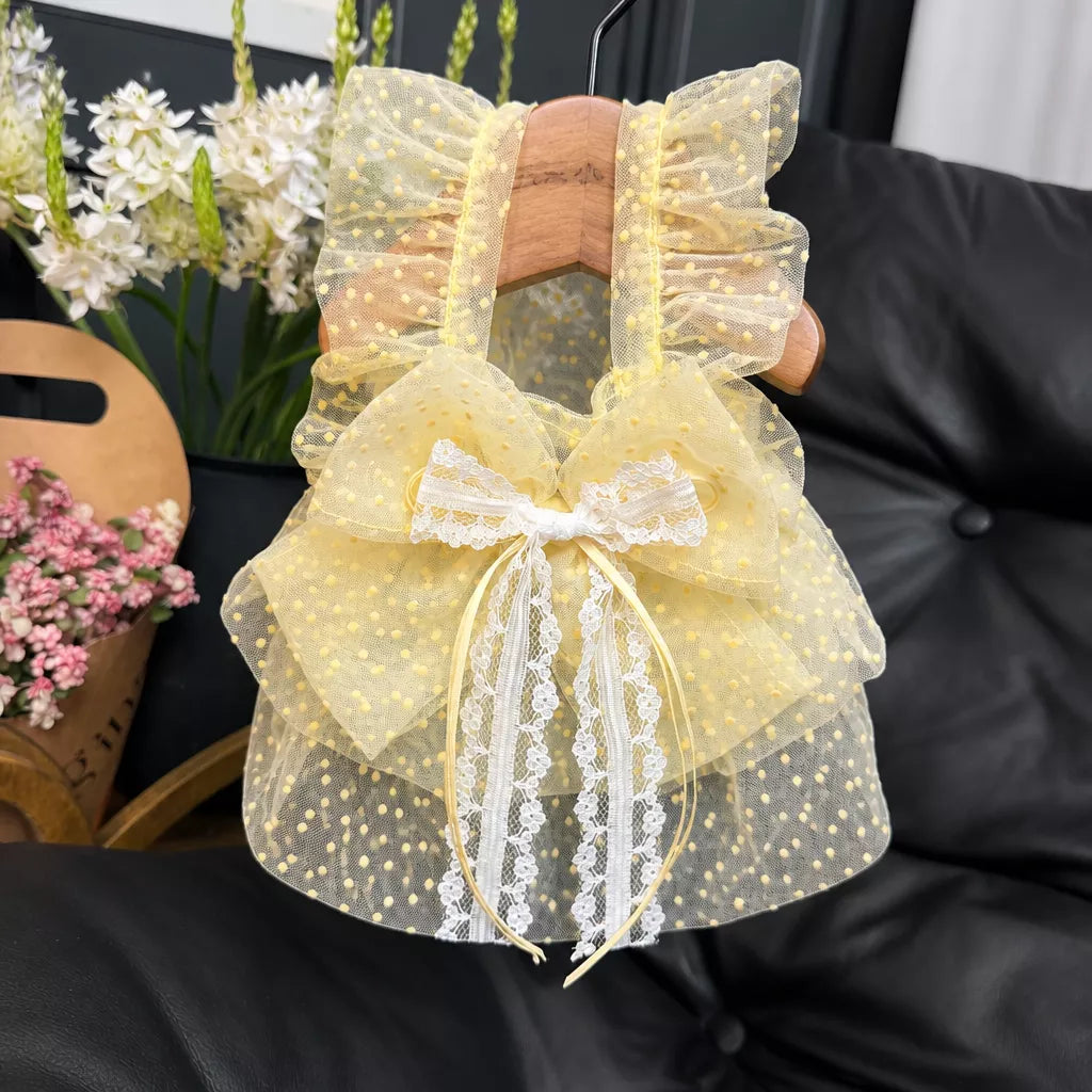 Polka Dot Pet Dress for Dogs and Cats