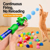 Cat Ball Launcher Toy with Colorful Balls