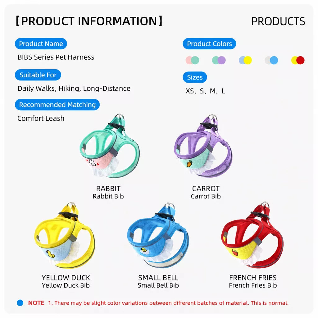 Nylon Dog & Cat Harness and Leash for Everyday Walks