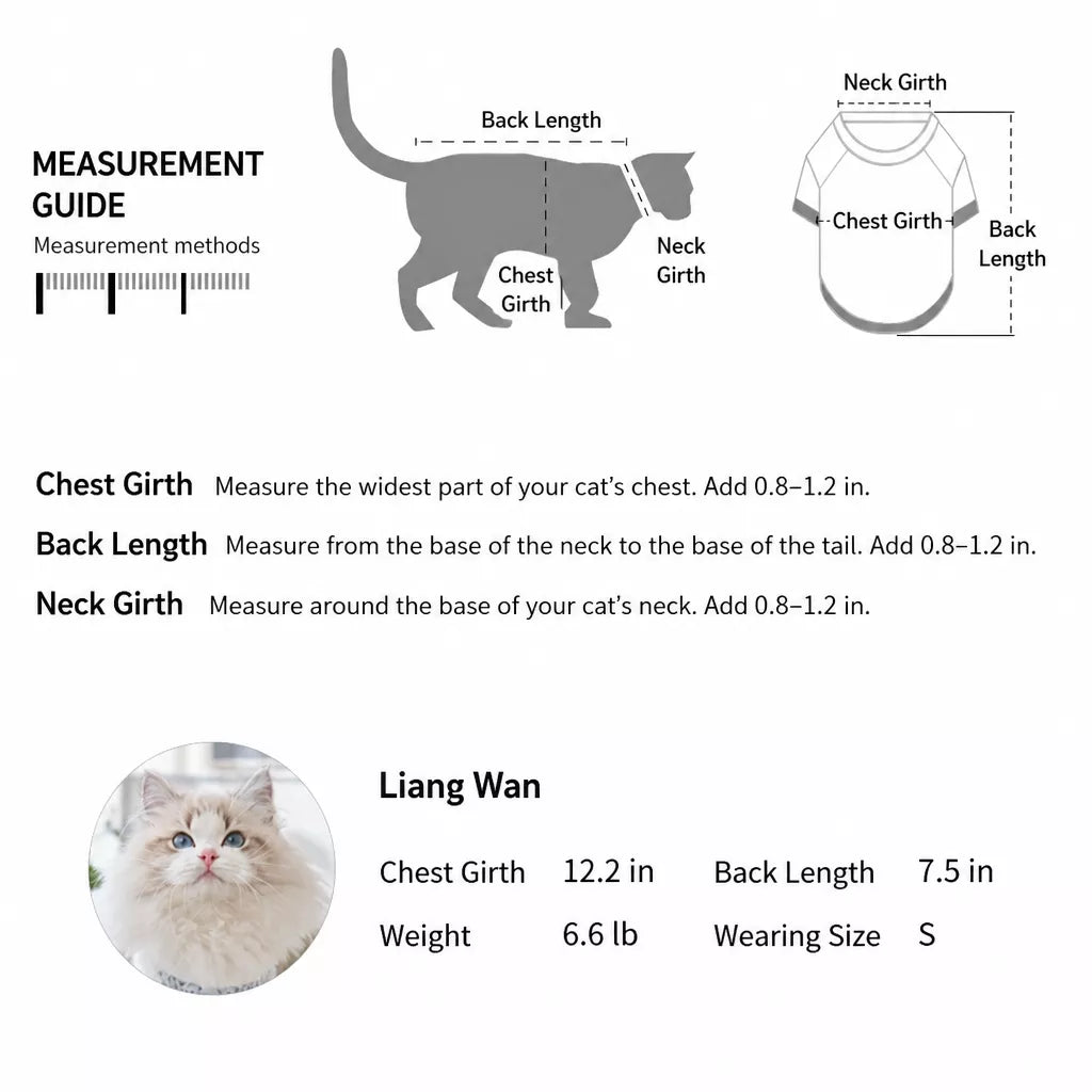 Polyester Sleeveless Vest for Cats