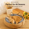 Woven Pet Bed for Cats and Small Dogs