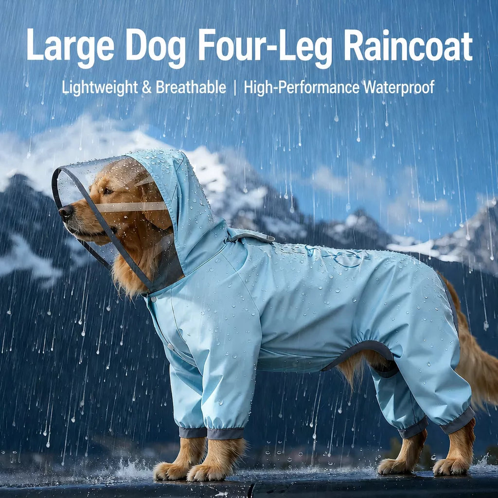 Full-Coverage Dog Raincoat