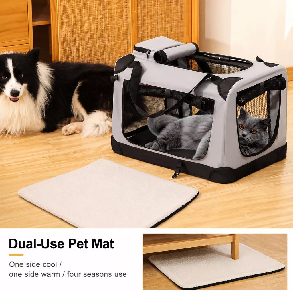 Portable Folding Pet Carrier for Car Travel