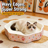 Petal-Shaped Corrugated Paper Cat Scratcher