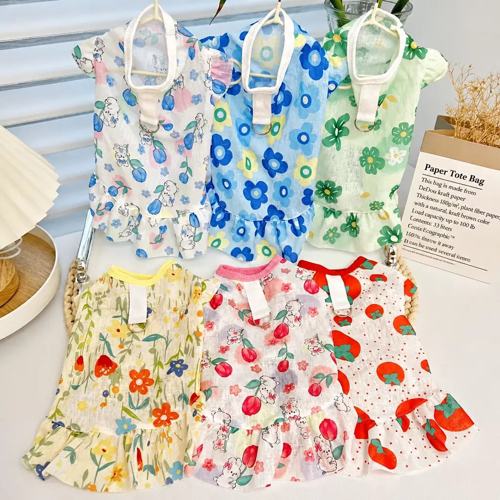 Breathable Mesh Summer Dress for Dogs and Cats