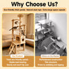 Multi-Level Solid Wood Cat Tree with Scratching Post