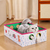 Corrugated Cardboard Cat House & Scratcher