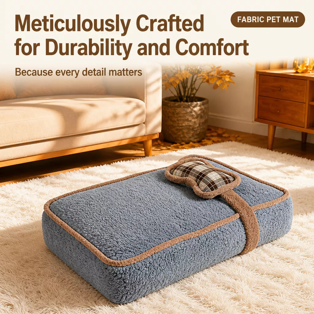 Plush Washable Pet Bed Mat