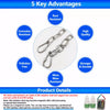 Chain Dog Leash for Walking and Tethering