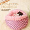 Cozy Semi-Enclosed Round Pet Bed for Cats and Small Dogs