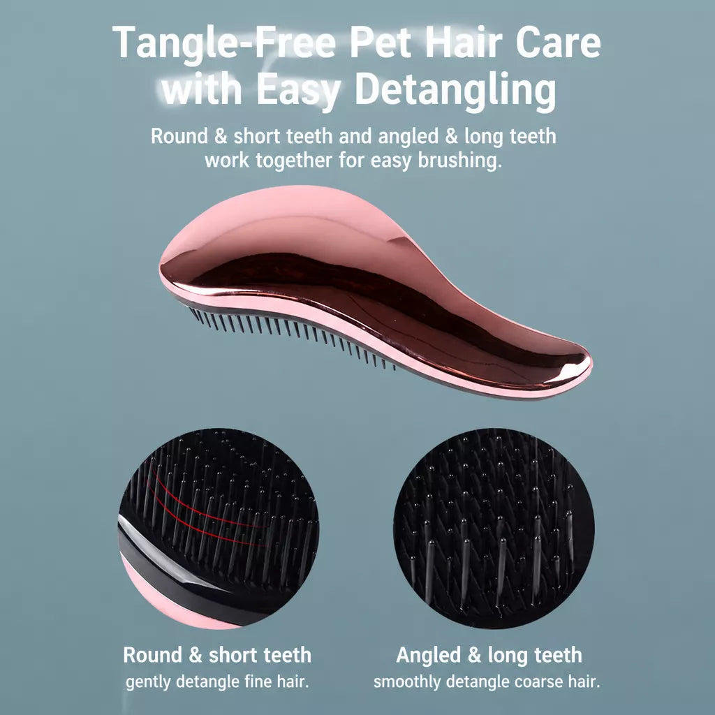 Dog & Cat Grooming Comb with Comb Cleaner