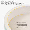 White Deep-Flute Corrugated Paper Cat Scratcher Bed