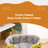 Semi-Enclosed Plush Pet Bed for Cats and Small Dogs
