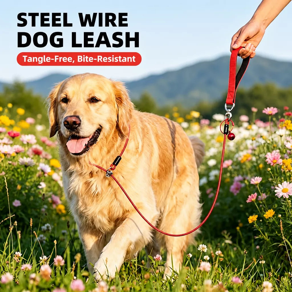 Steel Wire Dog Training Leash
