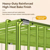 Reinforced Iron Dog Crate with Tray for Small Dogs