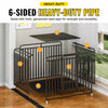 Heavy-Duty Iron Dog Crate with Bottom Tray