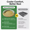 Round Woven Pet Bed with Removable Washable Mat