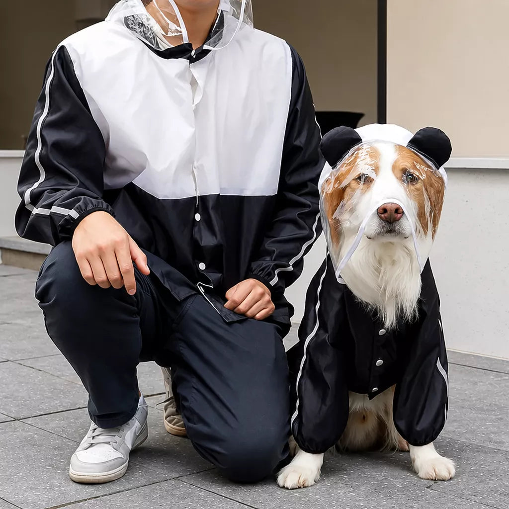 Full-Coverage Four-Leg Waterproof Raincoat for Dogs