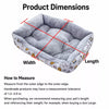 Rectangular Padded Pet Bed for Dogs and Cats