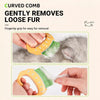Shell-Shaped Deshedding Comb for Cats and Dogs