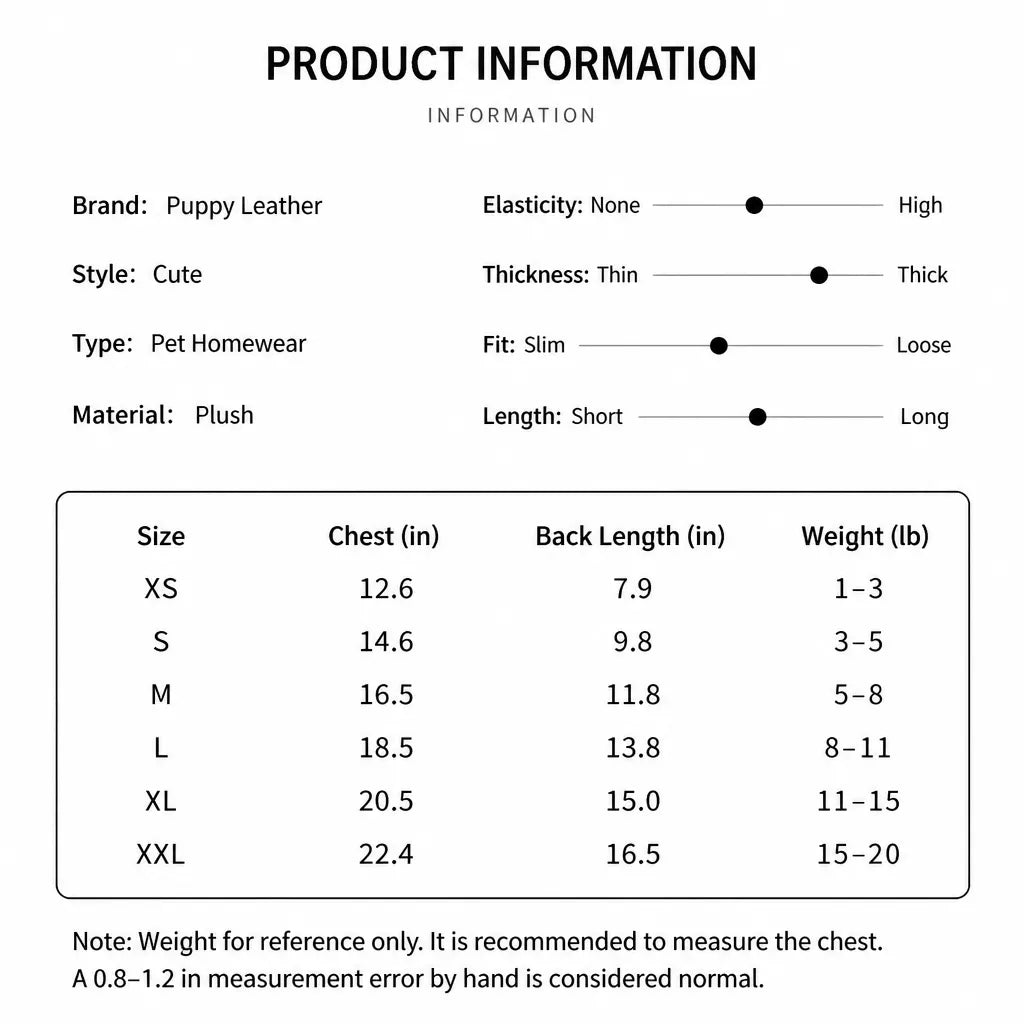Teddy Bear Four-Leg Pet Outfit for Small Dogs & Cats