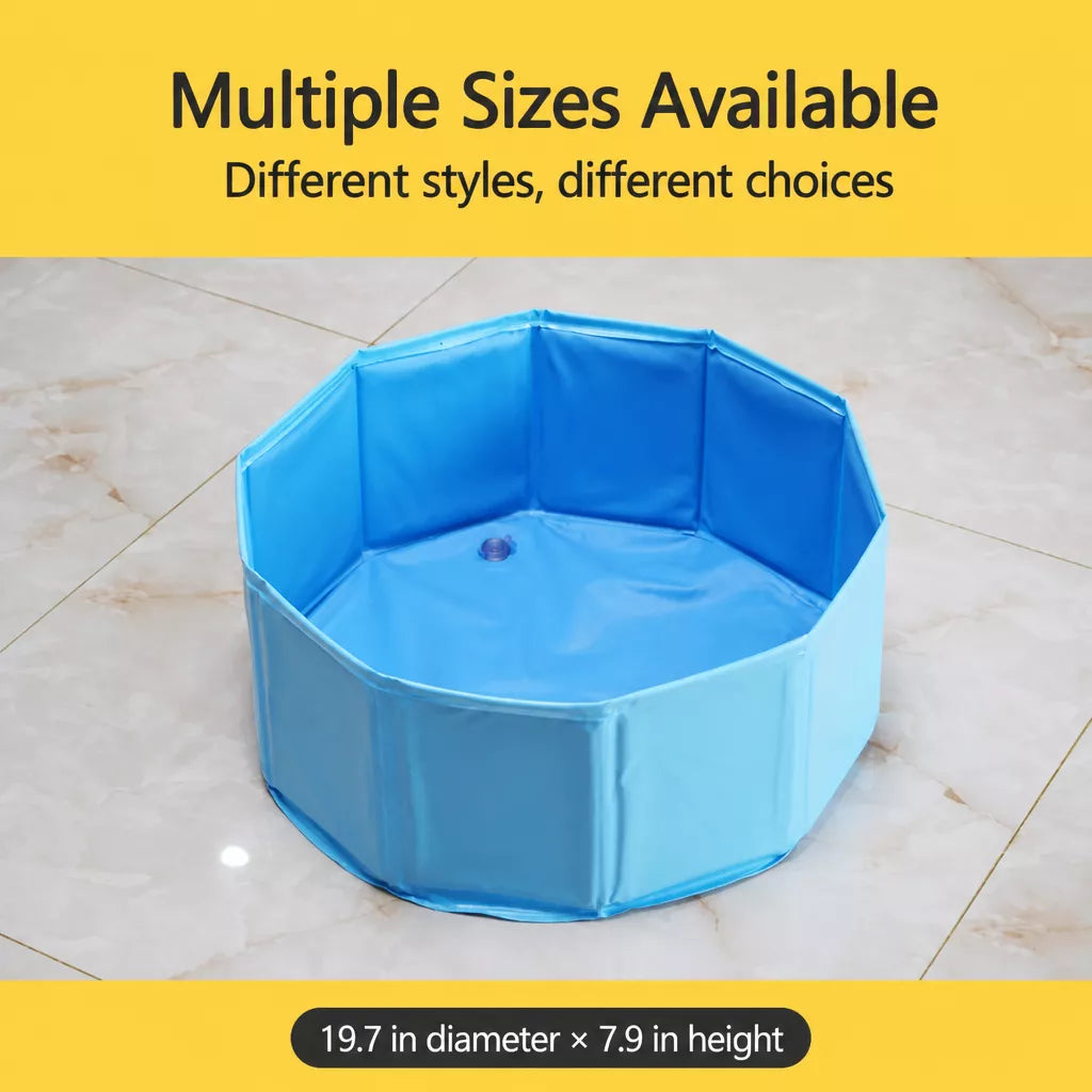 Foldable Pet Bath Basin for Dogs & Cats