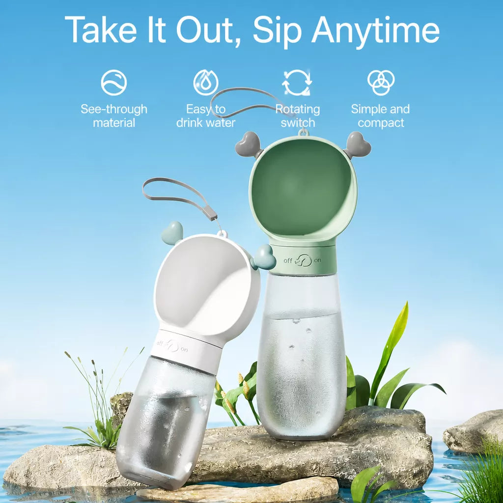 Portable Foldable Dog Water Bottle